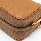 GUCCI HALF HORSEBIT MINI BAG CALFSKIN BROWN GHW