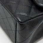 CHANEL MAXI CLASSIC DOUBLE FLAP BAG CAVIAR BLACK GHW
