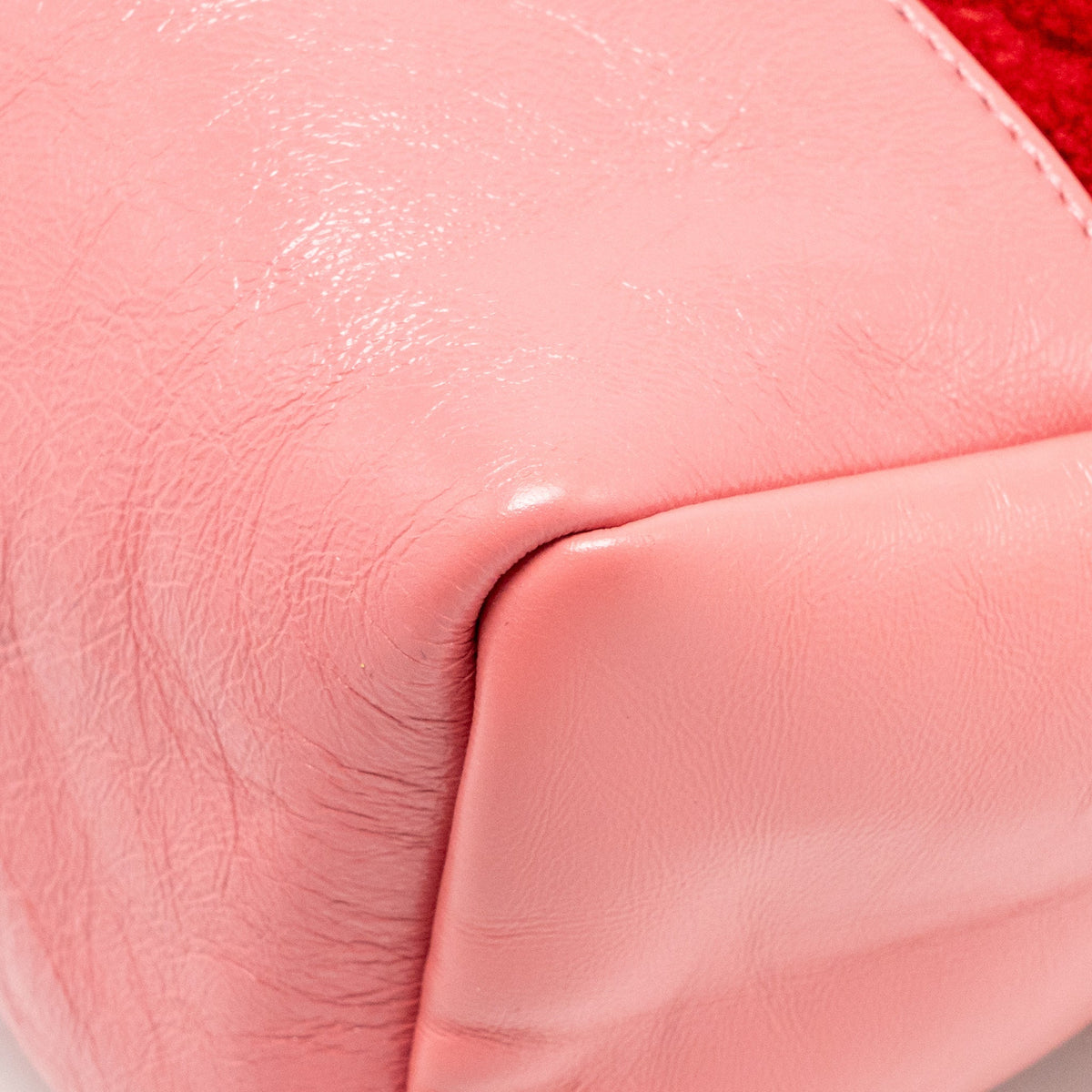 Chanel Large 31 Shopping Bag Shearling / Calfskin Dark Pink LGHW