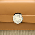 HERMES HERBAG ZIP 31 BAG CANVAS BRETON/NATURAL SABLE/NATA SHW