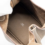 Hermes picotin 18 lock bag clemence Etoupe SHW