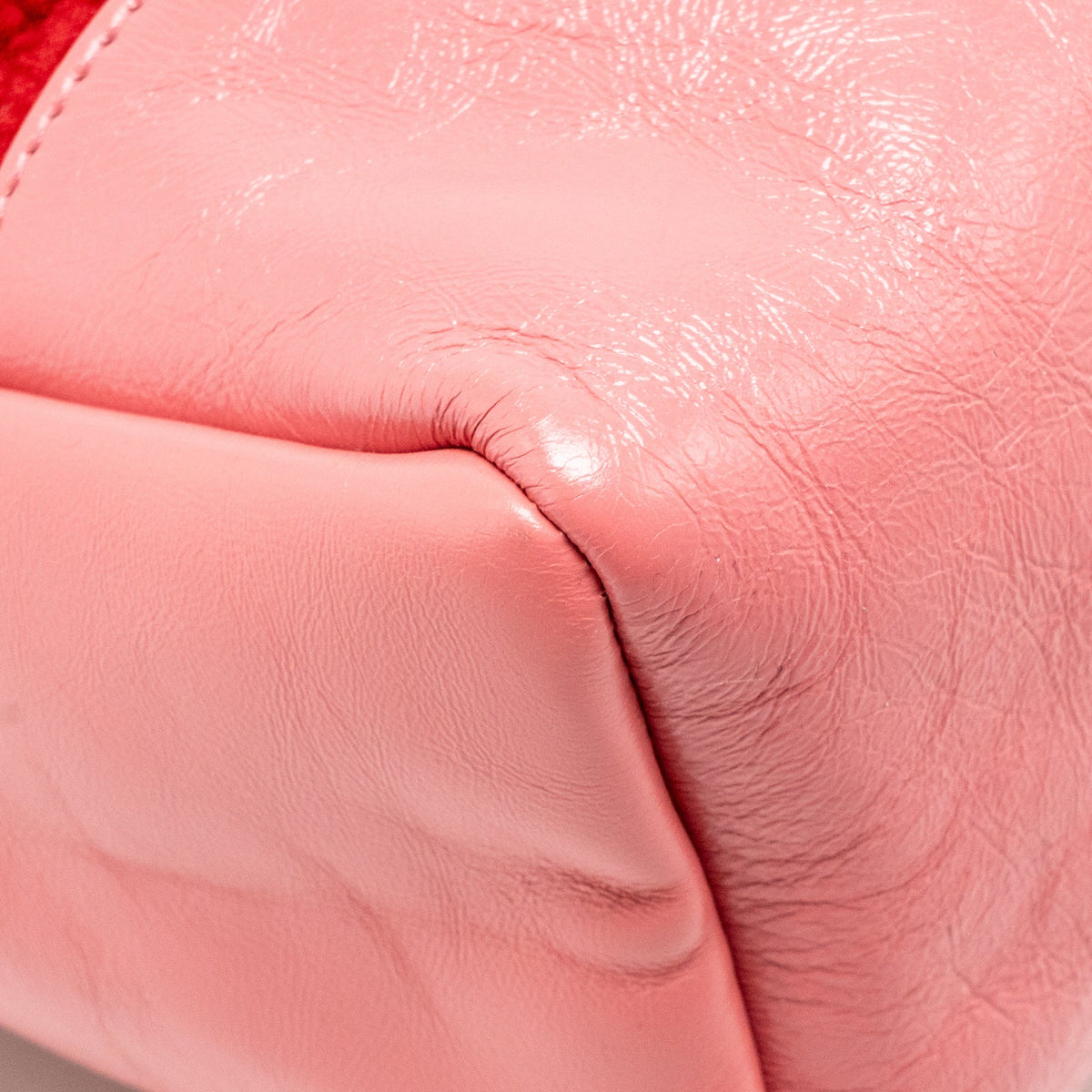 Chanel Large 31 Shopping Bag Shearling / Calfskin Dark Pink LGHW