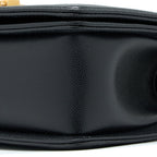 CHANEL SMALL BOY BAG CAVIAR BLACK GHW (MICROCHIP )