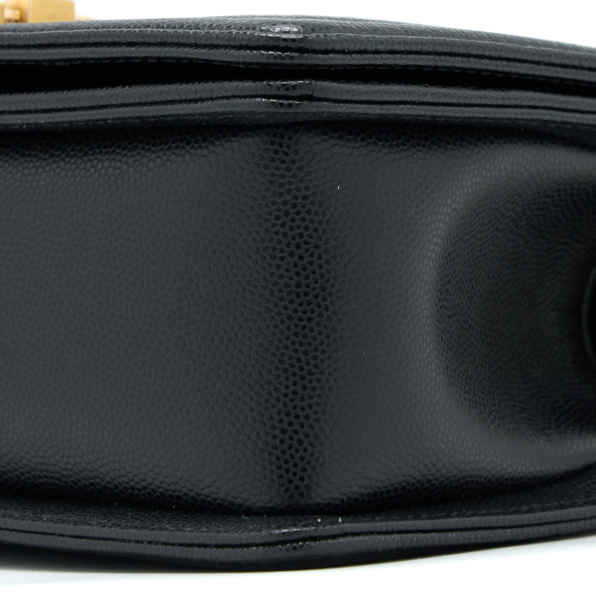CHANEL SMALL BOY BAG CAVIAR BLACK GHW (MICROCHIP )
