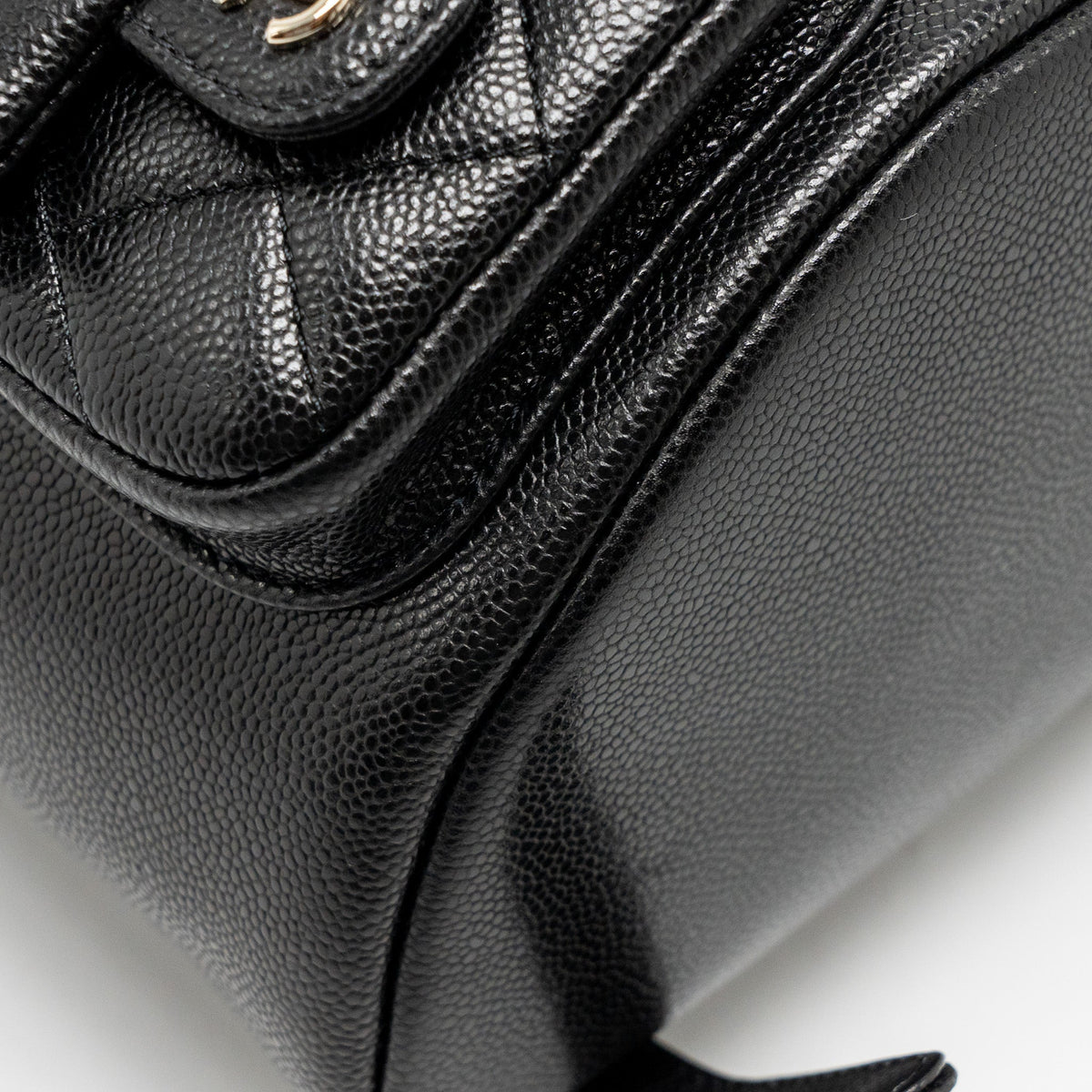 CHANEL TRIPLE PACK DUMA BACKPACK CAVIAR BLACK LGHW (MICROCHIP)