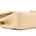 CHANEL MEDIUM CLASSIC DOUBLE FLAP BAG CAVIAR BEIGE GHW