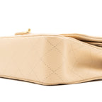 CHANEL MEDIUM CLASSIC DOUBLE FLAP BAG CAVIAR BEIGE GHW