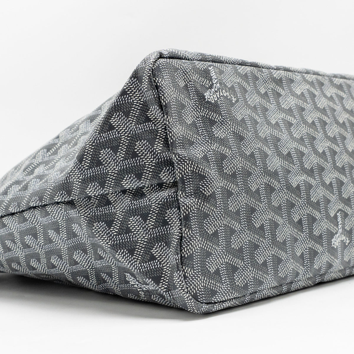 GOYARD SAINT LOUIS PM TOTE BAG GOYARDLINE CANVAS GREY SHW