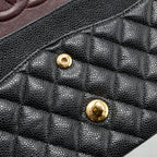 CHANEL MEDIUM CLASSIC DOUBLE FLAP BAG CAVIAR BLACK GHW