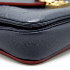 LOUIS VUITTON POCHETTE METIS MARINE ROUGE MONOGRAM EMPREINTE LEATHER