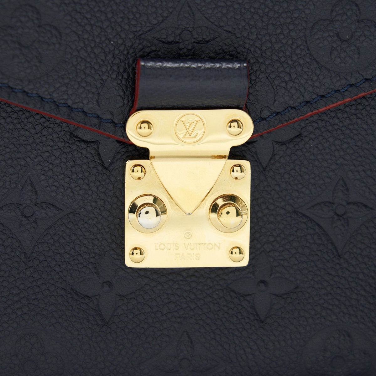 LOUIS VUITTON POCHETTE METIS MARINE ROUGE MONOGRAM EMPREINTE LEATHER