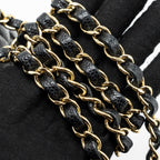 CHANEL MEDIUM CLASSIC DOUBLE FLAP BAG CAVIAR BLACK GHW