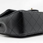 CHANEL MINI RECTANGULAR FLAP BAG LAMBSKIN BLACK LGHW