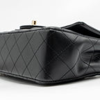 CHANEL MINI RECTANGULAR FLAP BAG LAMBSKIN BLACK LGHW