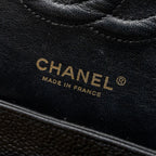 CHANEL MEDIUM CLASSIC DOUBLE FLAP BAG CAVIAR BLACK GHW