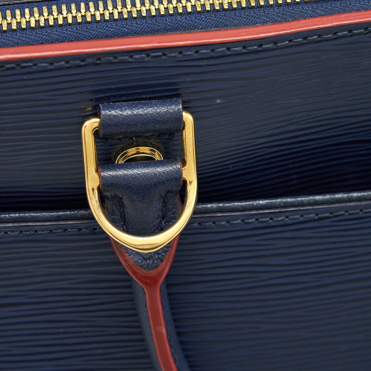 LOUIS VUITTON EPI LEATHER TOTE BAG NAVY