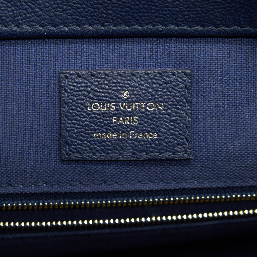 LOUIS VUITTON EPI LEATHER TOTE BAG NAVY