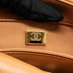 CHANEL SMALL 19 BAG LAMBSKIN CARAMEL MULTICOLOUR HARDWARE (MICROCHIP)