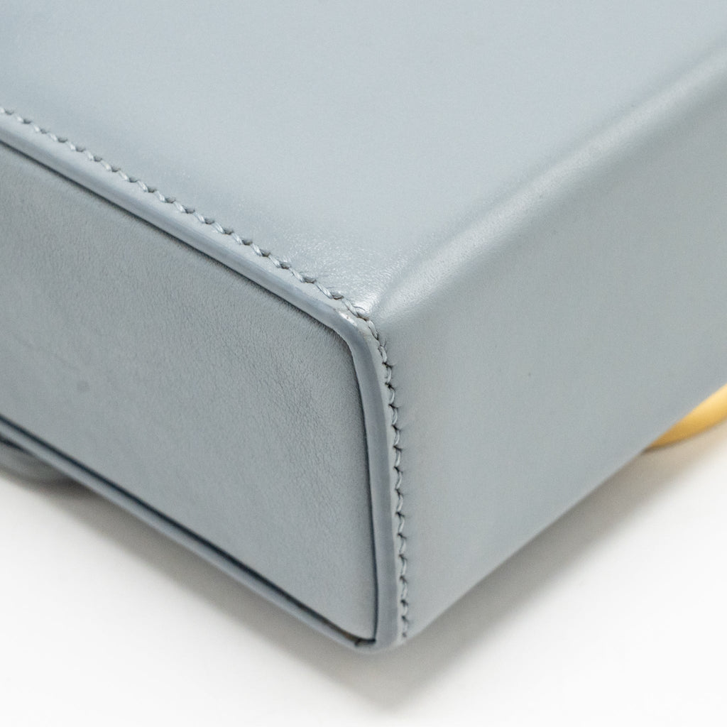 Dior 30 Montaigne Box Calfskin Blue GHW