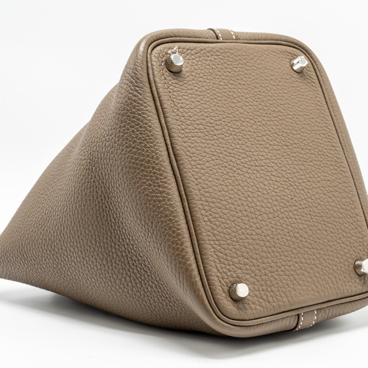 Hermes picotin 18 lock bag clemence Etoupe SHW