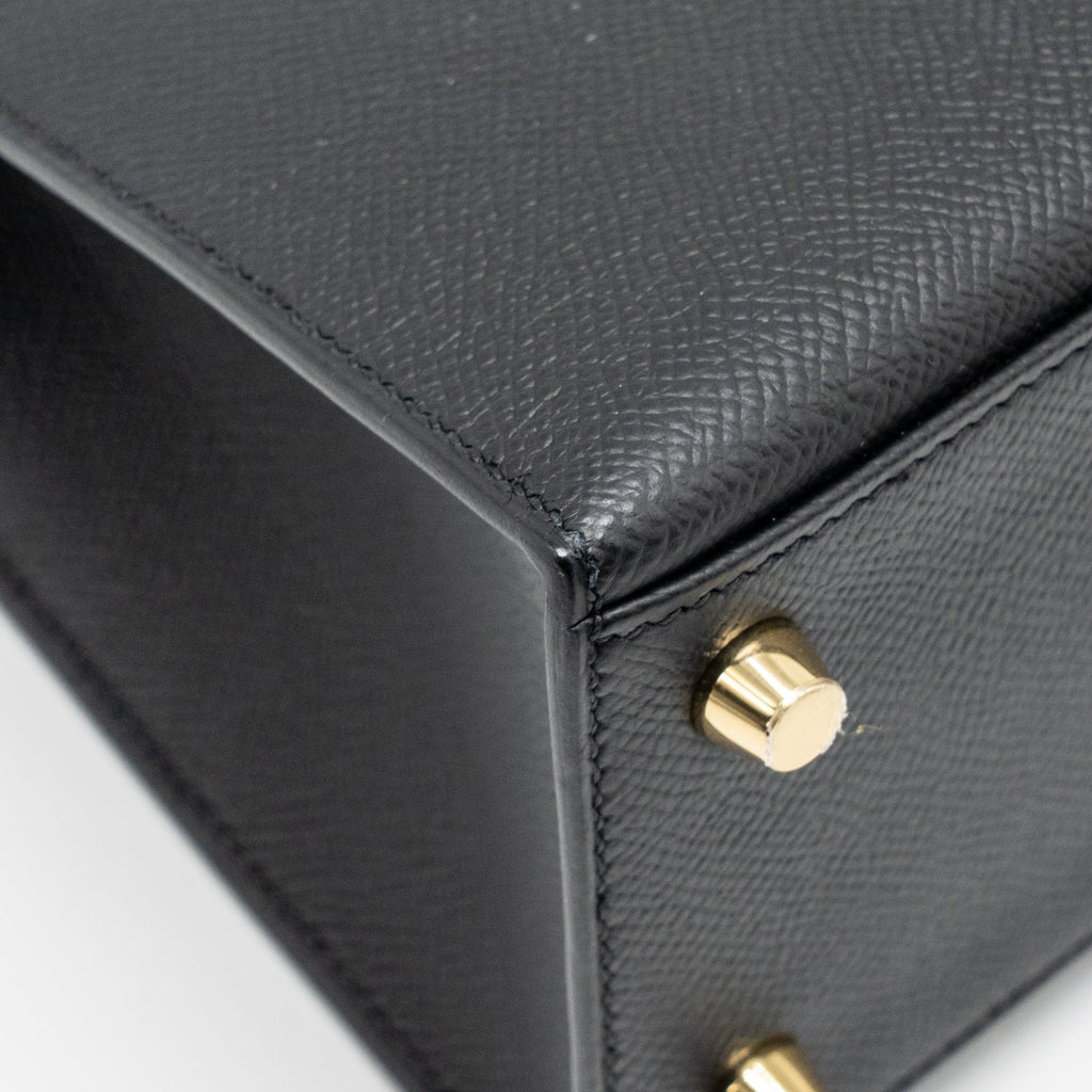 Hermes kelly 25 Epsom Black GHW