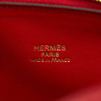 Hermes Mini Bolide Chevre Rouge De Coeur GHW