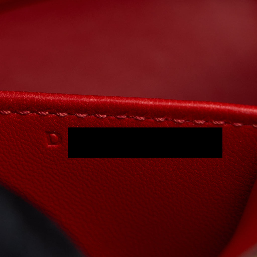 Hermes Mini Bolide Chevre Rouge De Coeur GHW