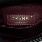 CHANEL COCO HANDLE EXTRA MINI BLACK EMBOSSED HANDLE LGHW