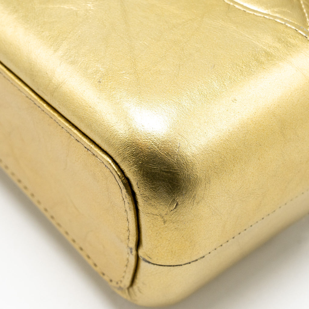 CHANEL GABRIELLE HOBO BAG CALFSKIN METALLIC GOLD MULTICOLOUR HARDWARE