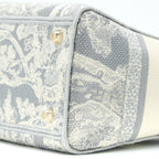 DIOR MEDIUM LADY DIOR BAG D-LITE BAG LIGHT GREY LGHW