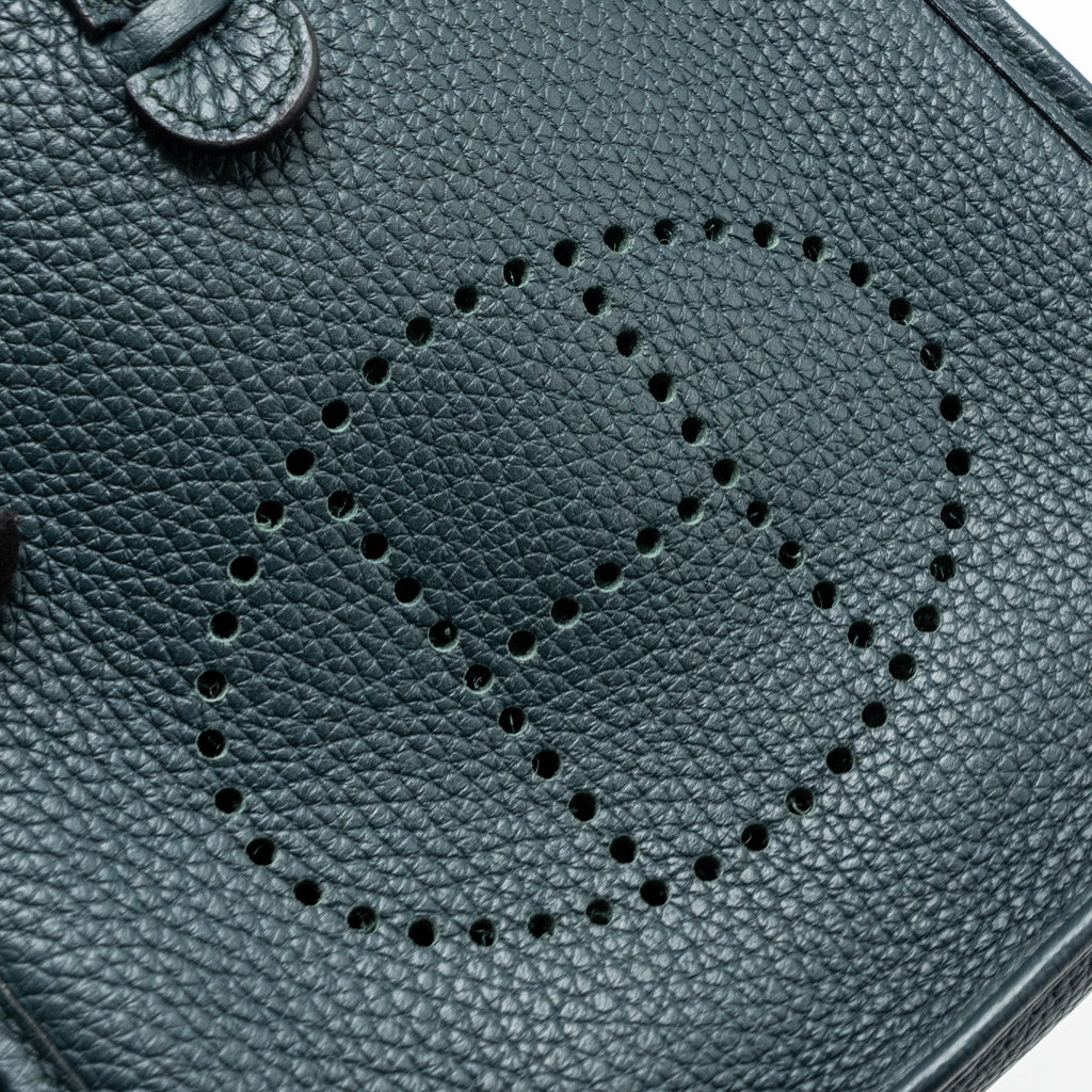 Hermes mini evelyne clemence vert cypres GHW