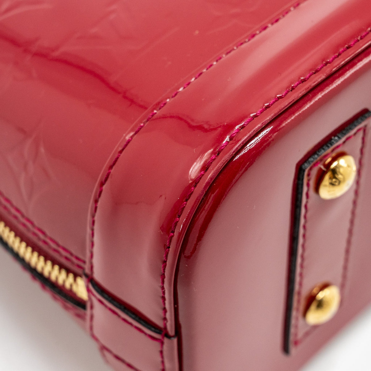 LOUIS VUITTON ALMA BB PATENT INDIAN ROSE GHW