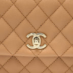 CHANEL SMALL COCO HANDLE CAVIAR BROWN GHW