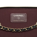 CHANEL 22C LONG VANITY WITH CHAIN CAVIAR BLACK LGHW