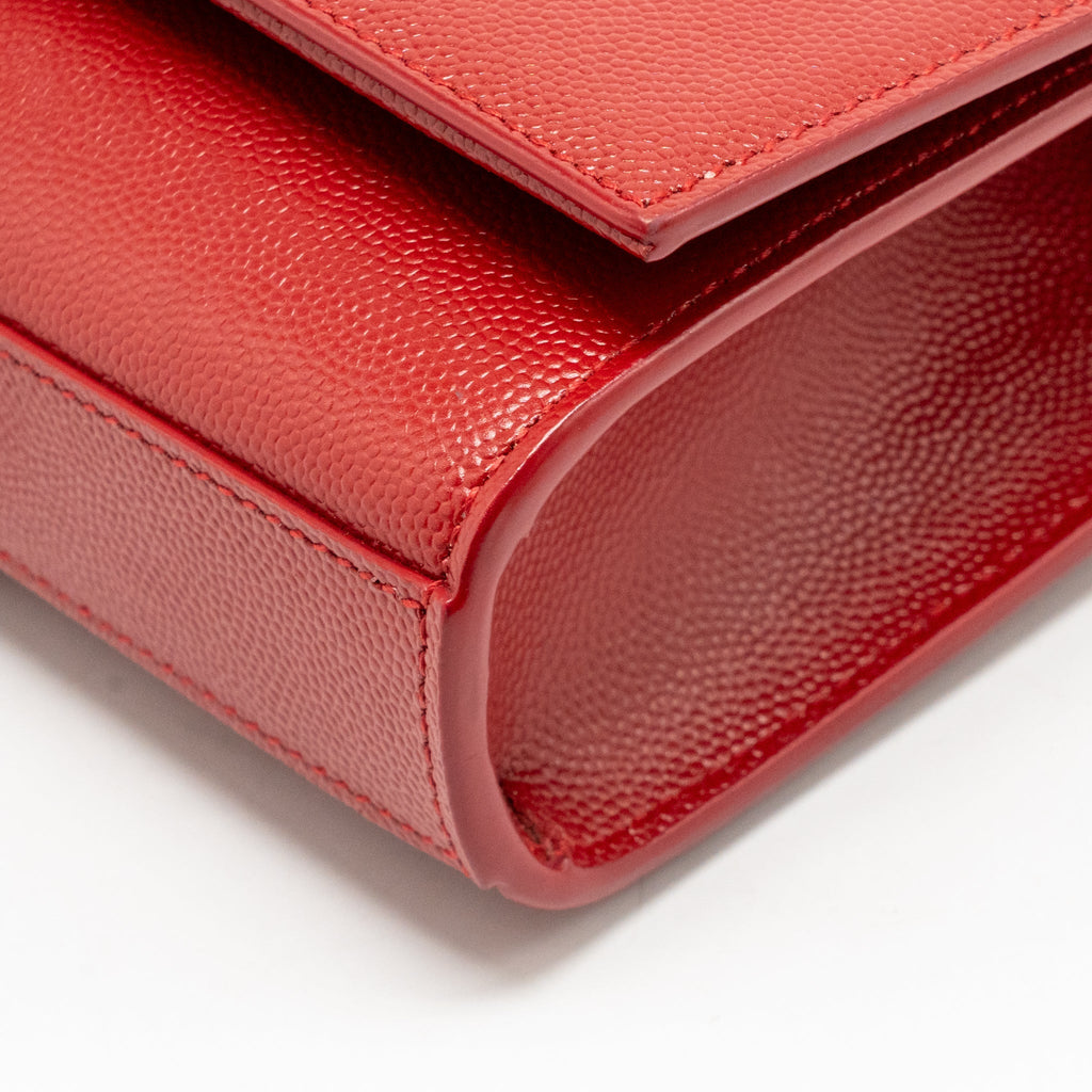 Saint Laurent/YSL Small Tassel Kate Bag Calfskin Red SHW