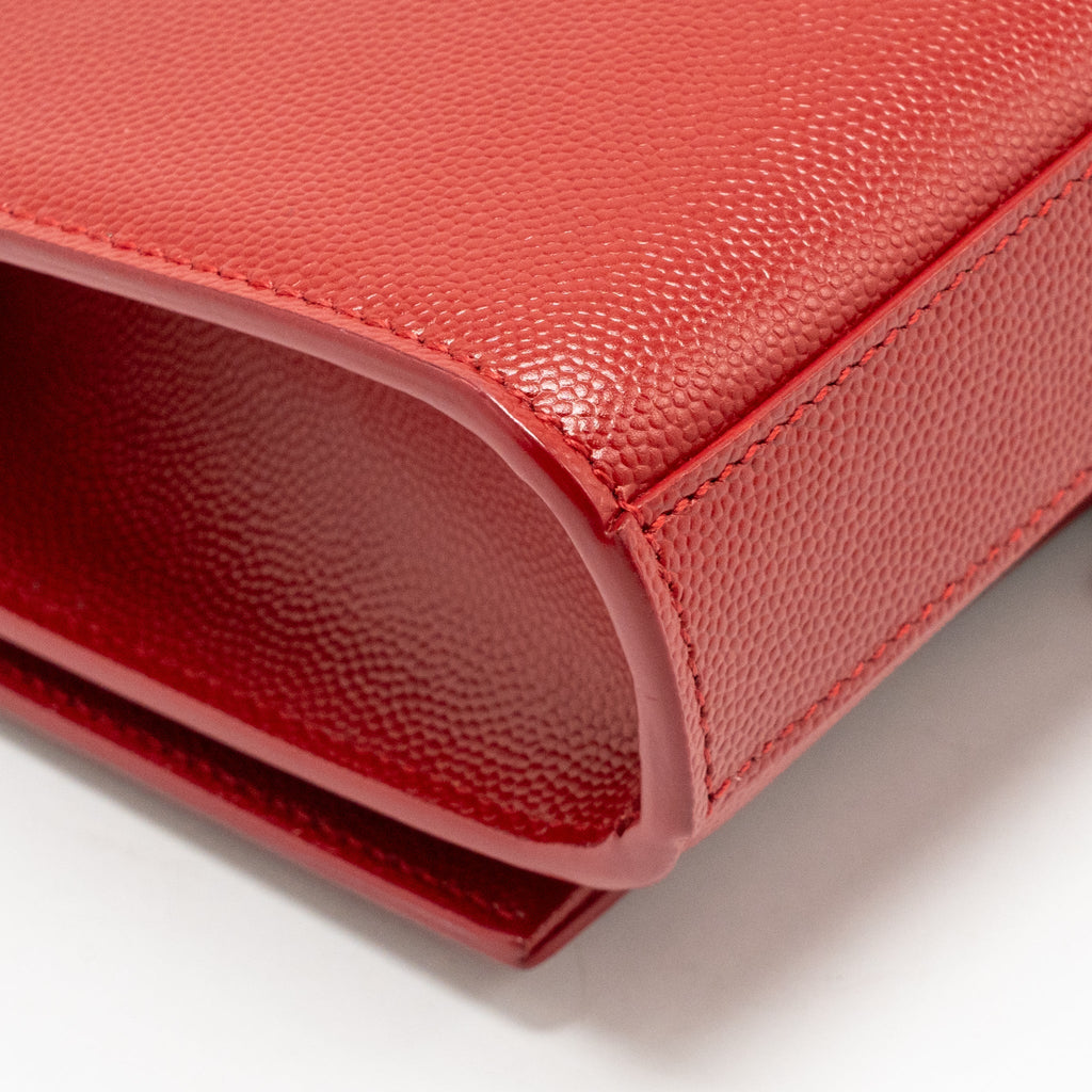 Saint Laurent/YSL Small Tassel Kate Bag Calfskin Red SHW