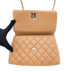 CHANEL SMALL COCO HANDLE CAVIAR BROWN GHW