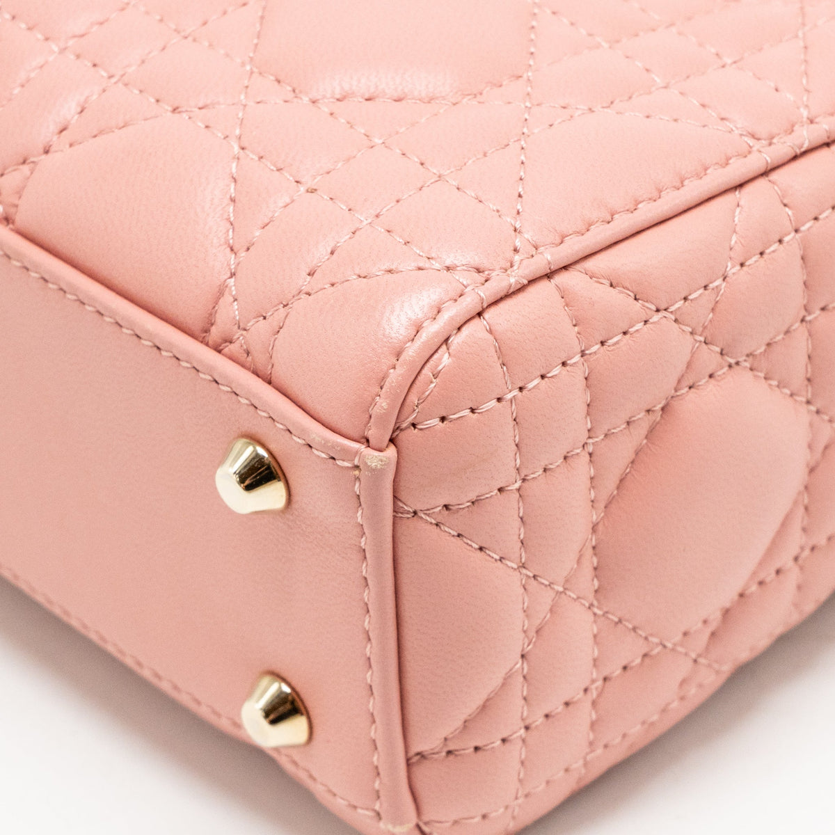 Dior Mini Lady Dior Bag Lambskin Pink LGHW