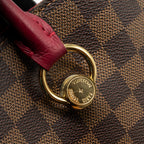LOUIS VUITTON TOP HANDLE CROSSBODY BAG DAMIER EBENE GHW