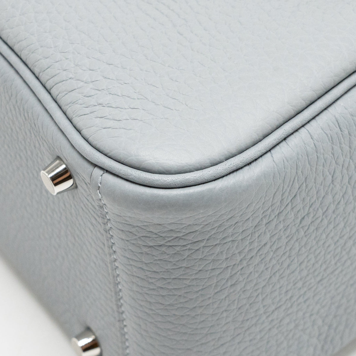 Hermes mini lindy II clemence gris Pantin SHW