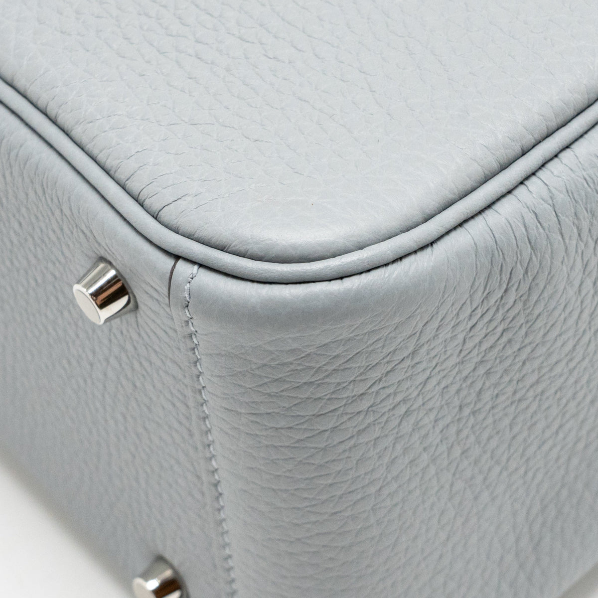 Hermes mini lindy II clemence gris Pantin SHW
