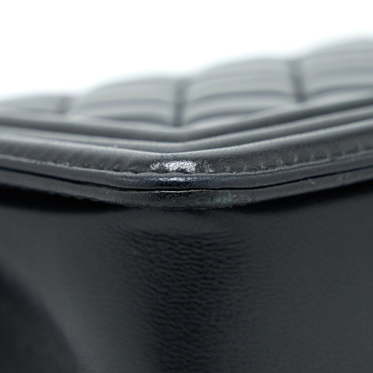 CHANEL MEDIUM BOY BAG LAMBSKIN BLACK RUTHENIUM SHW