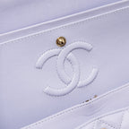 CHANEL SMALL CLASSIC DOUBLE FLAP BAG LAMBSKIN LIGHT PURPLE LGHW(MICROCHIP)