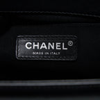 CHANEL MEDIUM BOY BAG LAMBSKIN BLACK RUTHENIUM SHW