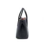 PRADA SAFFIANO DOUBLE BAG CALFSKIN BLACK GHW