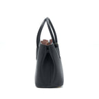 PRADA SAFFIANO DOUBLE BAG CALFSKIN BLACK GHW