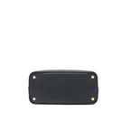 PRADA SAFFIANO DOUBLE BAG CALFSKIN BLACK GHW