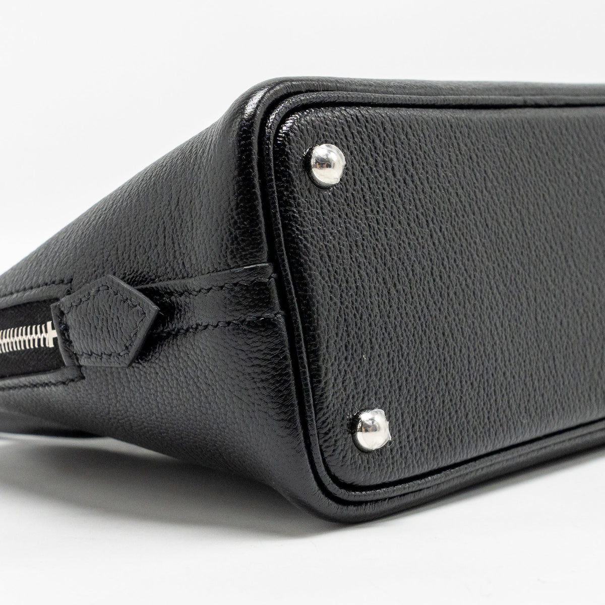 Hermes Mini Bolide Chevre Mysore Black SHW