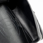 CHANEL SMALL 2.55 REISSUE DOUBLE FLAP BAG CHEVRON AGED CALFSKIN SO BLACK