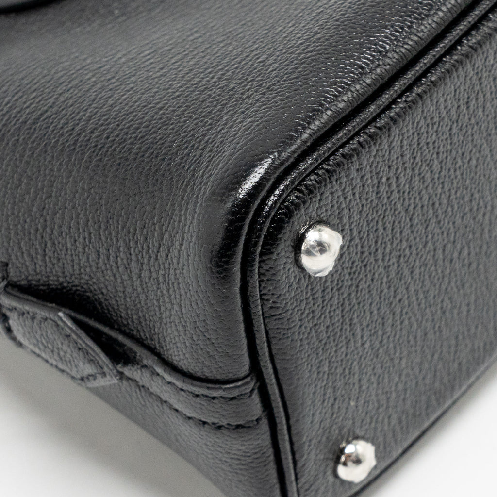Hermes Mini Bolide Chevre Mysore Black SHW